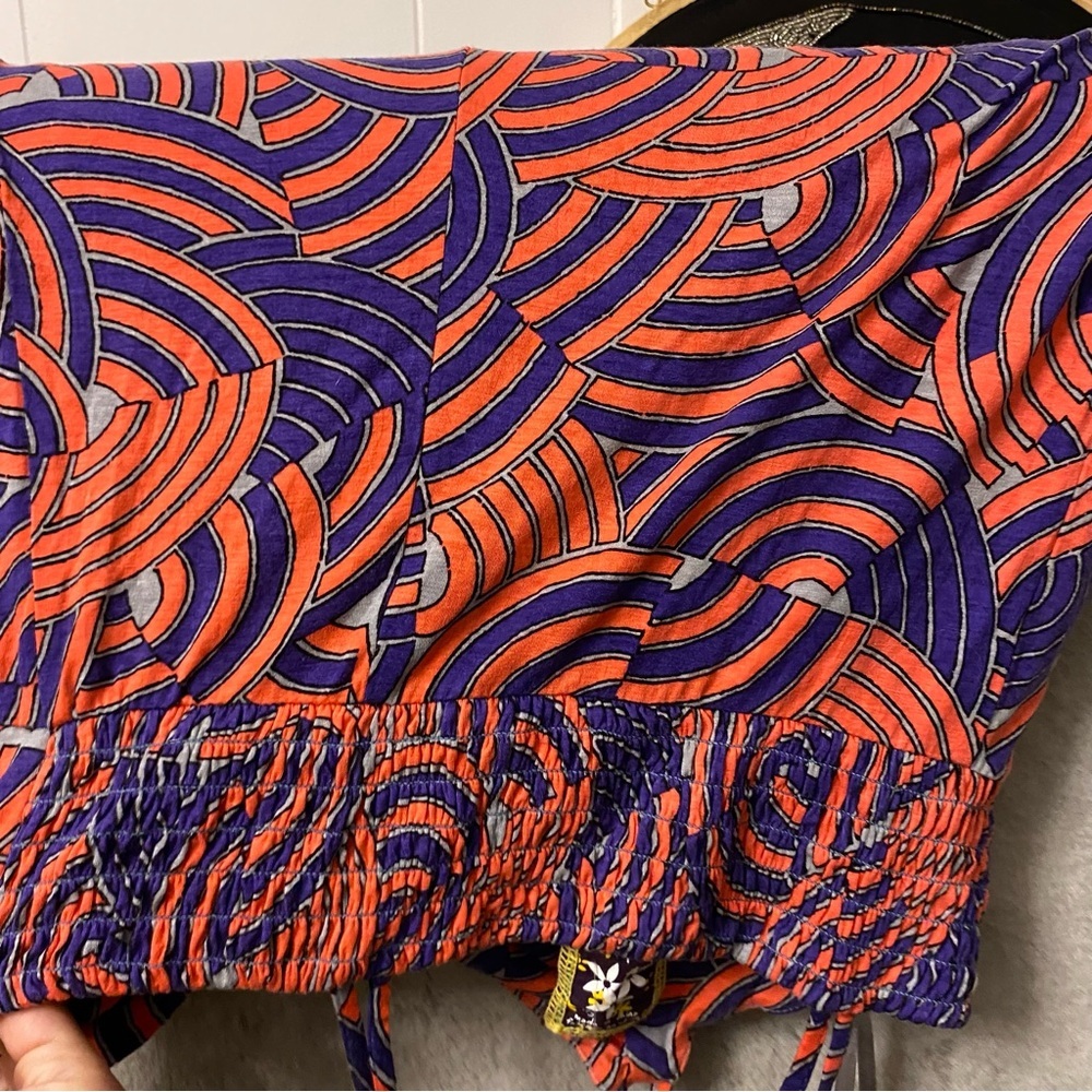 Free People Blue and orange red Mini Dress - Picture 13 of 16